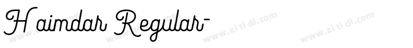 Haimdar Regular字体转换